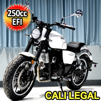 250cc 4 Stroke Single Cylinder Cali Legal EFI Moped Scooter - BD250-6