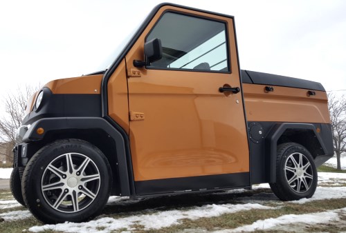 Two Passenger Electric Truck Lsv Low Speed Vehicle Street Legal