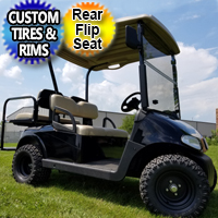 2012 RXV EZ-GO Gas Golf Cart With Flip Seat & Big Custom Rims & Tires