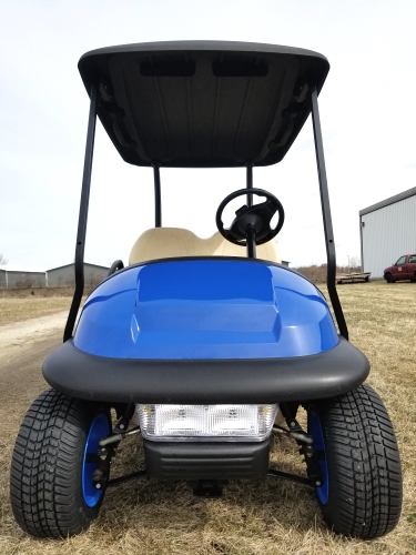 Blue Buck 48V Electric Golf Cart Club Car Precedent With Custom Rims