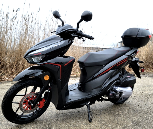 200cc 4 Stroke 200 - CLASH LED Gas Scooter EFI W/ Moped Lights