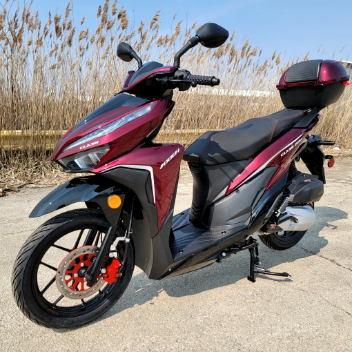 200cc 4 Stroke EFI Gas Moped Scooter W/ LED Lights - CLASH 200 RED Without  Pedals 182 | Kinderroller