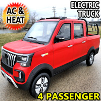Electric Truck Golf Car 4 Seater LSV Low Speed Vehicle 60v Coco Truck Golf Cart With AC & Heat