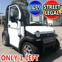 Cazador Two Passenger Electric LSV Street Legal Low Speed Vehicle Golf Cart