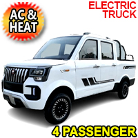 Electric Truck Golf Car 4 Seater LSV Low Speed Vehicle 60v Coco Truck Golf Cart With AC & Heat