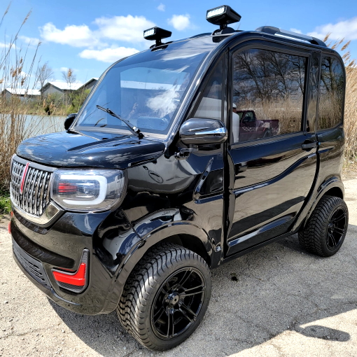 LE Coco Coupe Blackout Electric Golf Car Small LSV Low Speed Vehicle