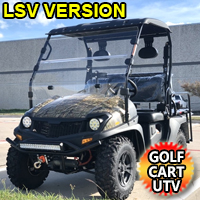 LSV Electric Golf Cart Hybrid Bahama UTV 60v Big Horn EV5 UTV Hunter Edition Utility Low Speed Vehicle