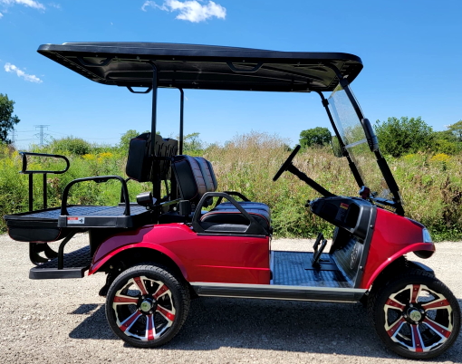 Evolution Golf Cart Seat Cushions Black with White Stripe – Elite Custom Golf  Carts LLC
