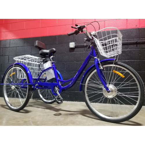 Details about   Adult Tricycle 7 Speed Three Wheel Bike Blue Low Step-Through With Large Basket 