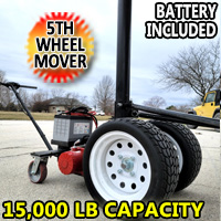 5th Wheel Power Mover Electric Powered RV Transformer Trailer Dolly - 15000lb Capacity