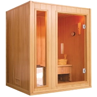2-3 Person Natural Canadian Hemlock Traditional 220V Indoor Sauna - HL300SN BALDWIN