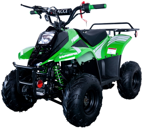 Black TOXOZERS 110cc ATV Fully Automatic Four Wheelers ATV for Kids Gas Powered 4-Stroke Quads 6 Inch Tires 