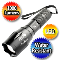 Tactical Flashlight T6 Led Xml Military Torch Zoomable Navy X800 G700 - 1000 Lumen 10W Led Bulb