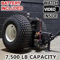 High Quality Super Duty Powered Motorized Trailer Dolly - 7500lb Capacity - Iron 7.5k