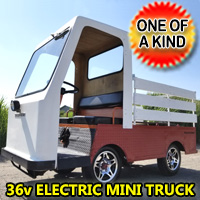 Electric Golf Cart Red Rebel 36V Truck