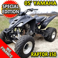 2005 Yamaha Raptor 350 Special Edition 350cc Quad Atv - Excellent Condition