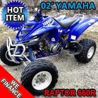 2002 Yamaha Raptor 660R Atv Four Wheeler Quad - Extremely Clean - Extremely Fast!