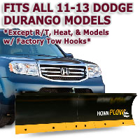 Fits All Dodge Durango 11-13 Models - Meyer Home Plow Basic Manual Lift Snowplow