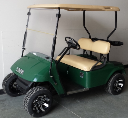 Green EZ-GO 36v Electric Golf Cart w/ Custom Rims & Tires