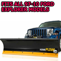 Fits All Ford Explorer 97-10 Models - Meyer Home Plow Hydraulically-Powered Lift w/Both Wireless & Wired Controllers - Auto-Angle Snow Plow