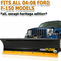 Fits All Ford F150 04-08 Models - Meyer Home Plow Hydraulically-Powered Lift w/Both Wireless & Wired Controllers - Auto-Angle Snow Plow - All Except Heritage Edition