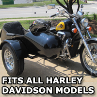 Standard RocketTeer Side Car Motorcycle Sidecar Kit - Harley Davidson Models