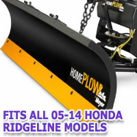 Fits All Honda Ridgeline 05-14 Models - Meyer Home Plow Snow Plow - Hydraulic - Power Angling