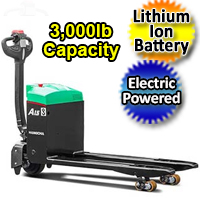 Electric Powered Pallet Jack - Lithium Ion Motorized 3,000 lb. Capacity Pallet Truck - AW15Li