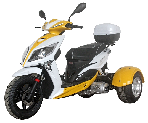 Mojo Magic 150cc Trike Scooter 4 Stroke Single Cylinder Gas Trike Moped ...