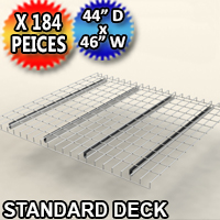 Standard Mesh Deck 44"d x 46"w - 184 Piece Pack - 4446-BMEM-3QA40E