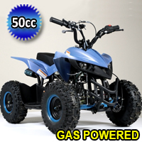 50cc Gas Atv Sport Quad With Electric Start & Throttle Limiter W/ 58cc Motor - Model 6B PLUS
