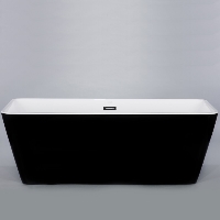 Freestanding Bathtub Modern Seamless Acrylic Bathtub - Garda 67" Black