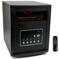 1500 Watt Lifesmart Infrared Quartz Heater w/ Remote Control - Heats 1500 Sq. Feet