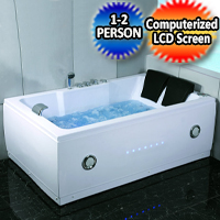 Brand New 2 Person Deluxe Indoor Whirlpool Jetted Hot Tub SPA Hydrotherapy Massage Bathtub