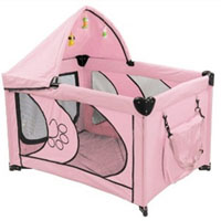 High Quality Pink 45" Dog Play Pen with Canopy