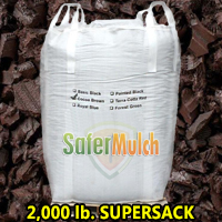 Cocoa Brown Rubber Mulch Shredded Mulch - Painted For Playgrounds and/or Landscaping (ASTM F-3012 CERTIFIED) - Cocoa Brown