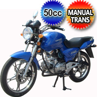 50cc Phoenix 2 Road Bike Motorcycle Scooter Bike With Manual Transmission 4 Speed 40+ MPH