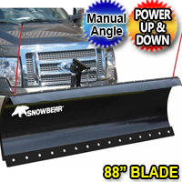 88" SnowBear Winter Wolf Electric Snow Plow With Manual Angle
