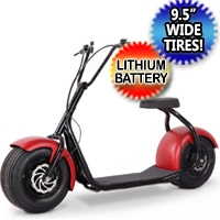 SSR 800 Watt Fat Tire Lithium Powered Electric Scooter - SEEV-800