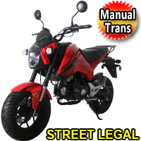 125cc Tao Tao Hellcat Motorcycle 4 Speed Manual Moped Scooter 4 Speed Manual