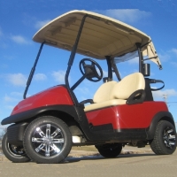 48V Maroon Club Car Precedent Electric Golf Cart