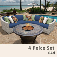 Fairview 4 Piece Outdoor Wicker Patio Furniture Set - 2017 Model