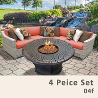 Fairview 4 Piece Outdoor Wicker Patio Furniture Set - 2017 Model