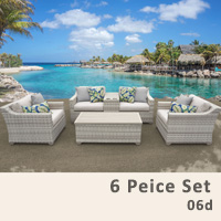 Fairview 6 Piece Outdoor Wicker Patio Furniture Set
