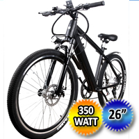 26" Electric Bicycle 350 Watt Lithium Powered Mountain Bike