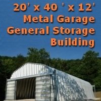 30' x 40' x 14' Metal Garage General Storage Building