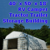 40' x 50' x 18' Metal RV Camper Tractor Trailer Storage Building