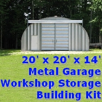 20' x 20' x 14' Steel Metal Storage Garage Workshop Building