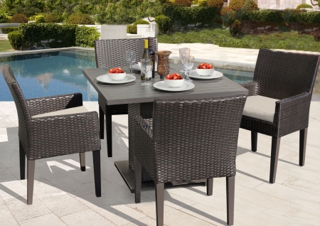 Square Outdoor Dining Table, Square Outdoor Dining Table For 12