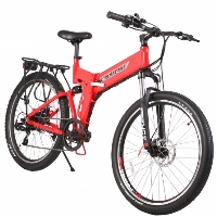 X-Cursion Elite Folding Electric Mountain Bicycle - Lithium Powered Bike - X-CURSION-E